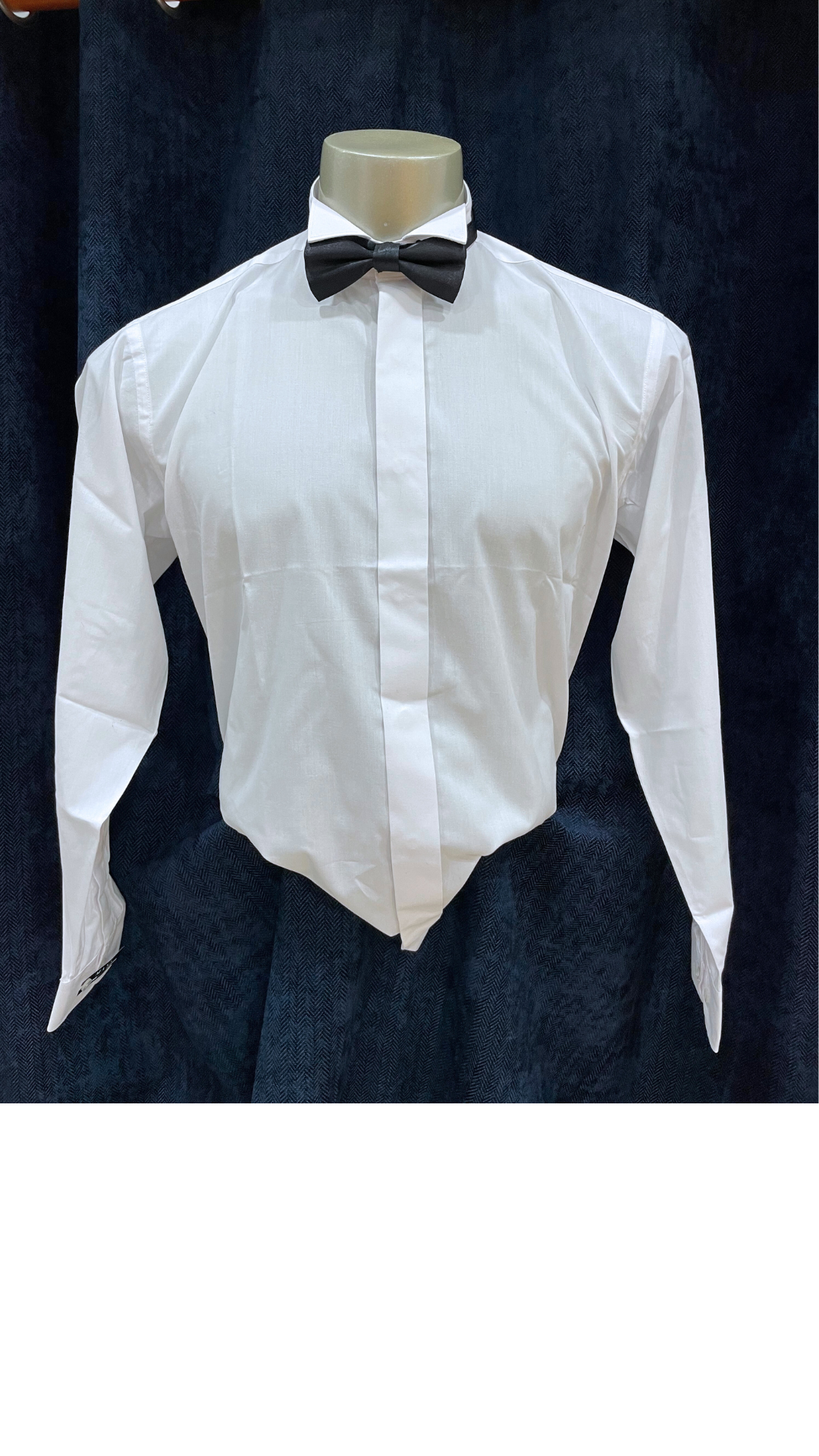 Mann Formal Wear winged collar men's White shirt