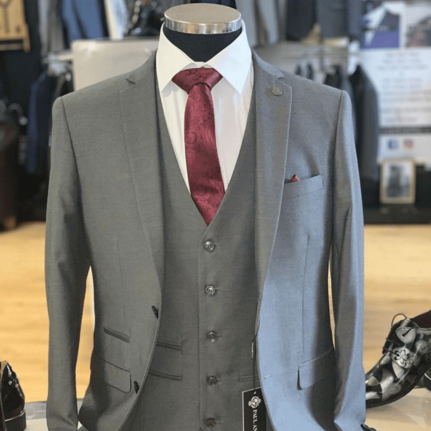 Charcoal Grey mens Business Suit